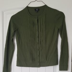 Talbots Green Cardigan Sweater